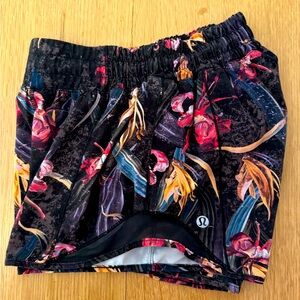 LULULEMON hottie hot shorts, size 2, 4 inch inseam, excellent condition